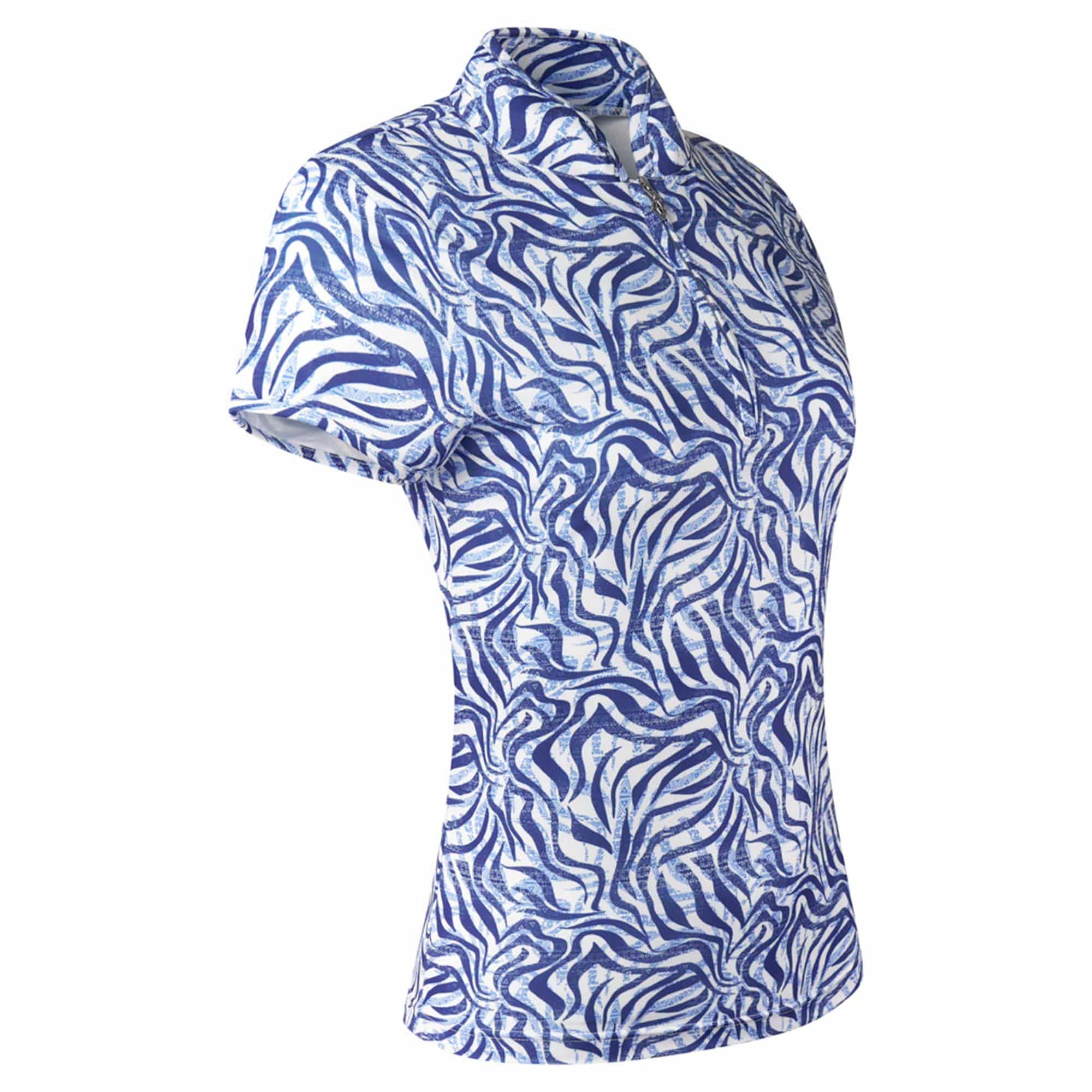 Pure Golf Rise Ladies Golf Polo Shirt Indigo Jungle